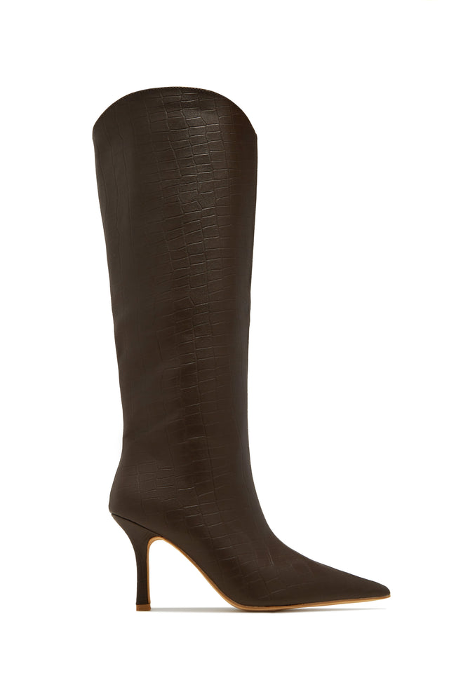 Load image into Gallery viewer, Shyla Knee High Boots - Brown