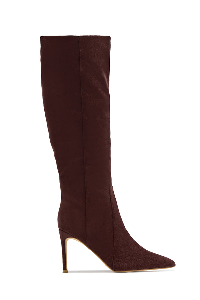 Load image into Gallery viewer, Daniella Below The Knee Heel Boots - Brown