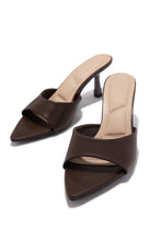 Load image into Gallery viewer, Ivanna Mid Heel Mules - Brown