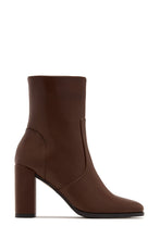 Load image into Gallery viewer, Harlow Block Heel Ankle Boot - Brown