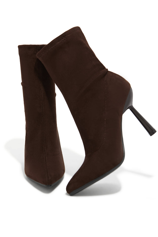 Load image into Gallery viewer, Trin Pointed Toe Ankle Boots - Brown