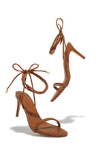 Load image into Gallery viewer, Ashantii Lace Up Mid Heels - Tan