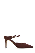 Load image into Gallery viewer, Kaley Mule Heel Pumps - Brown
