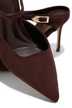 Load image into Gallery viewer, Kaley Mule Heel Pumps - Brown