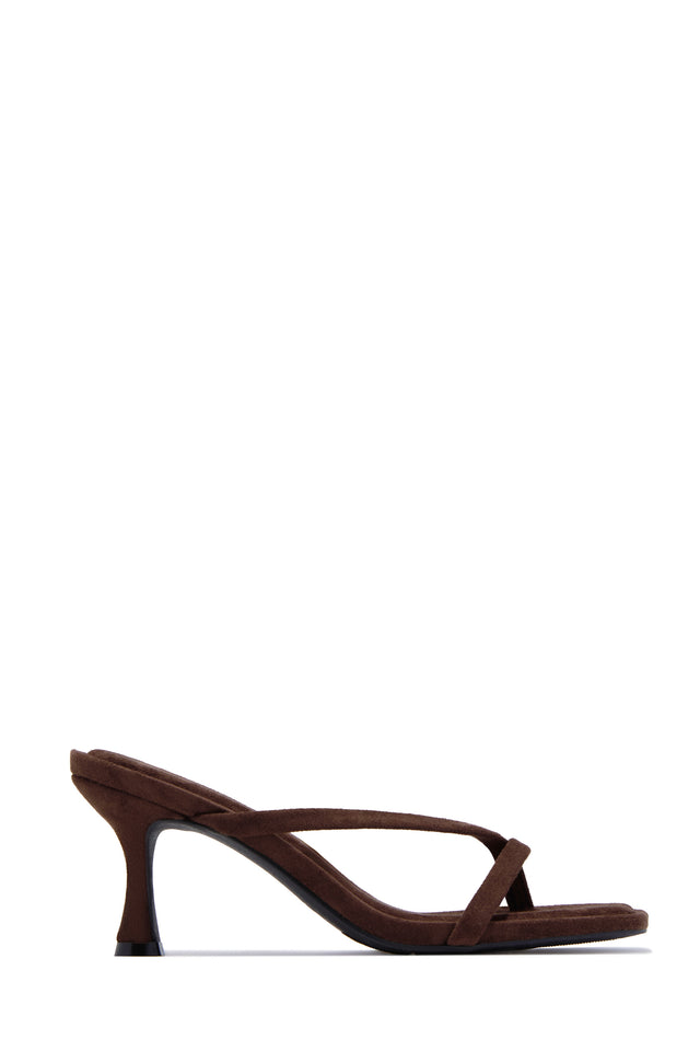 Load image into Gallery viewer, Elena Mid Heel Mules - Brown Suede