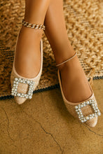 Load image into Gallery viewer, Brynn Faux-Pearl Detailed Flats - Natural