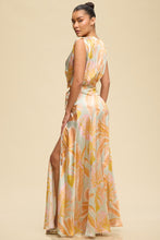Load image into Gallery viewer, Golden Sunset Palm Print Maxi Dress - Orange Multi