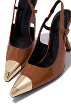 Load image into Gallery viewer, Sophia Slingback Pumps - Camel