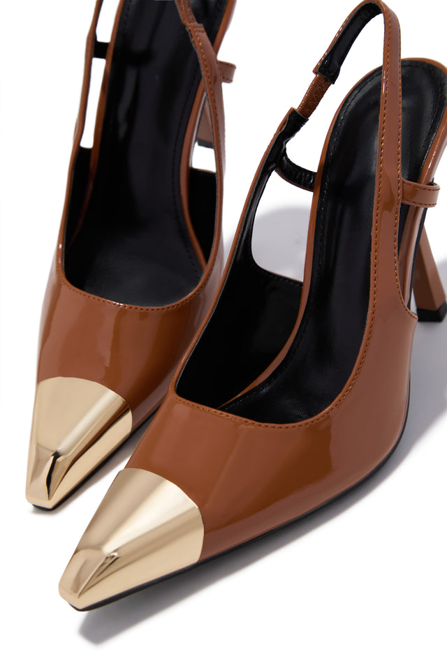 Load image into Gallery viewer, Sophia Slingback Pumps - Camel