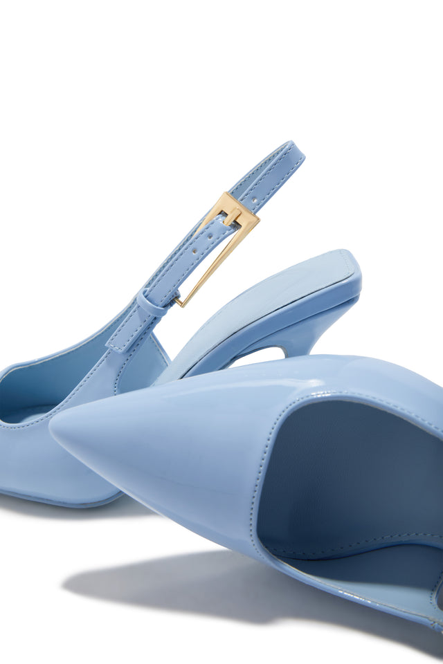Load image into Gallery viewer, Caroline Slingback Pumps - Blue