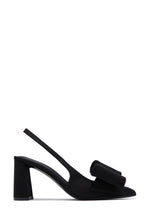 Load image into Gallery viewer, Tiffany Slingback Bow Pumps - Black