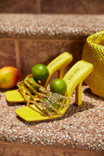 Load image into Gallery viewer, Yellow Embellished Mules