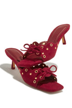 Load image into Gallery viewer, Lani Mid Heel Mules - Cherry