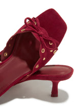 Load image into Gallery viewer, Lani Mid Heel Mules - Cherry