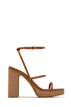 Load image into Gallery viewer, Tan Platform Heels