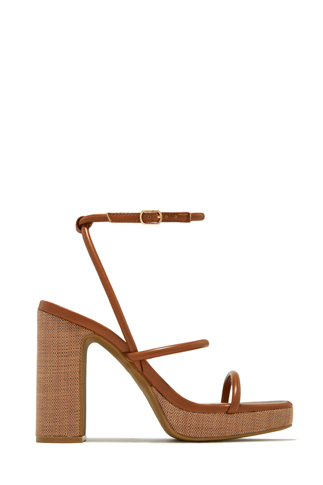 Load image into Gallery viewer, Tan Platform Heels
