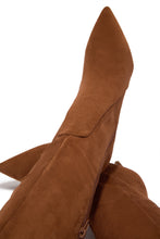 Load image into Gallery viewer, Daniella Below The Knee Heel Boots - Chestnut
