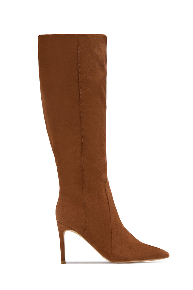 Load image into Gallery viewer, Daniella Below The Knee Heel Boots - Chestnut
