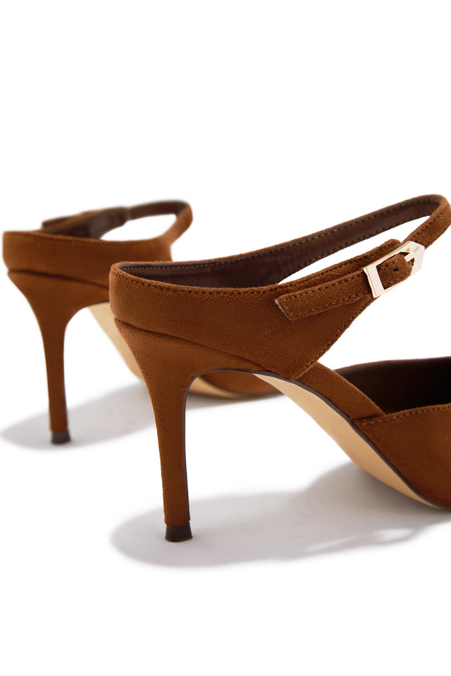 Load image into Gallery viewer, Kaley Mule Heel Pumps - Tan