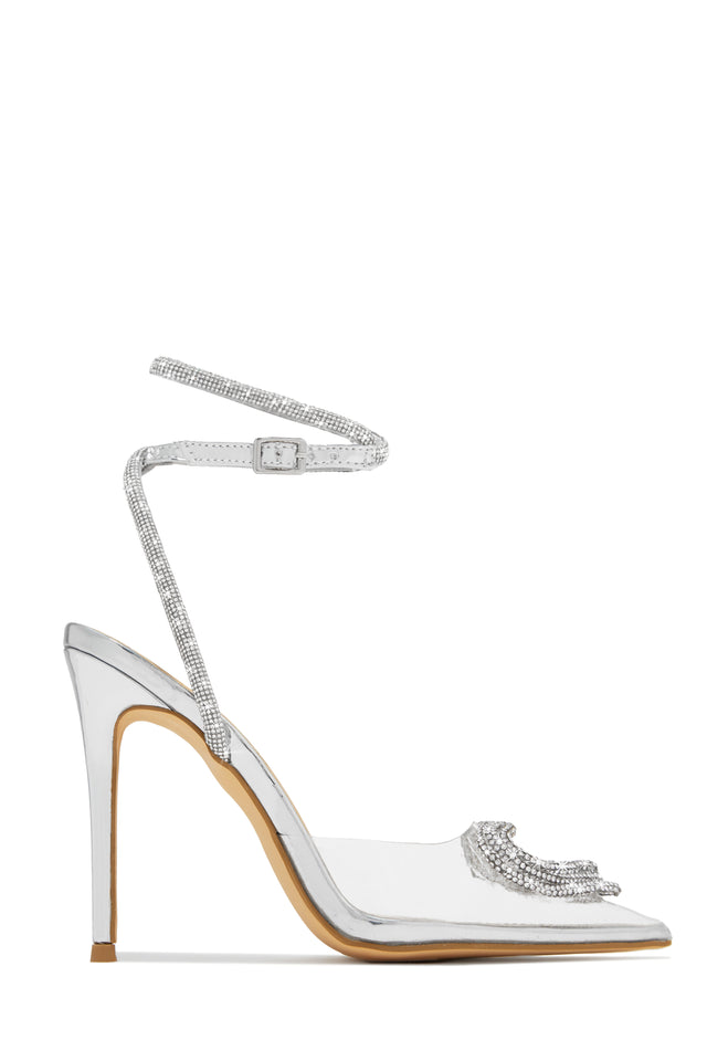 Load image into Gallery viewer, All For Love Heart Embellished High Heels - White