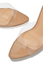 Load image into Gallery viewer, Naiya Open Pointed Toe Mule Heels - Clear