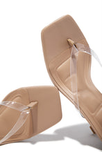 Load image into Gallery viewer, Angelie Mid Heel Mules - Clear