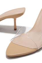 Load image into Gallery viewer, Myra Mid Heel Mules - Clear