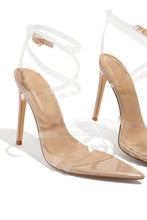Load image into Gallery viewer, Gossip Girl Strappy High Heels - Clear