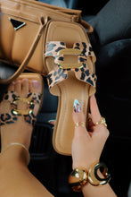 Load image into Gallery viewer, Coastal Glow Flat Slip On Sandals - Leopard