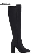 Load image into Gallery viewer, Colette Wide Fit Block Heel Boots - Black