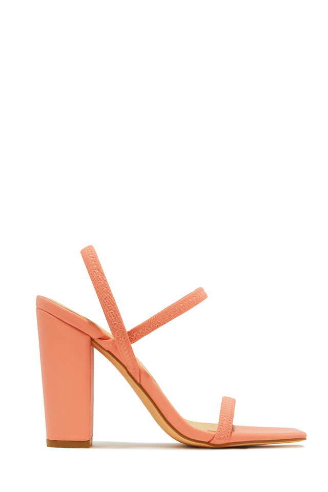 Load image into Gallery viewer, Emerie Slingback Block High Heels - Coral