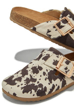 Load image into Gallery viewer, Slip Into Cozy Slip On Flats - Cow