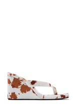 Load image into Gallery viewer, Sashelle Slip On Wedge Heels - Cow