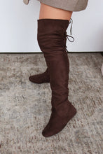 Load image into Gallery viewer, Cozy Season Flat Over The Knee Boots - Brown