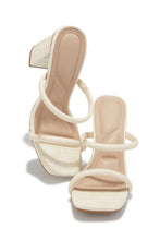 Load image into Gallery viewer, Jenna Block Heel Mules - Beige Croc