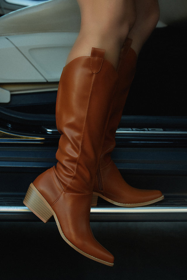 Load image into Gallery viewer, Dallas Western Cowgirl Boots - Tan