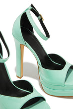 Load image into Gallery viewer, Delilah Platform High Heels - Teal