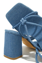 Load image into Gallery viewer, Blue Denim Heels