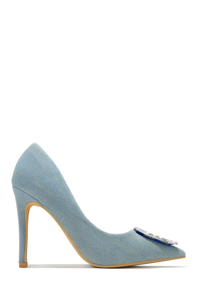 Load image into Gallery viewer, Denim Blue High Heel Pumps