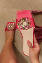 Load image into Gallery viewer, Women Holding Pink Embellished Flats