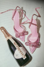 Load image into Gallery viewer, Elina Embellished Ankle Strap Pumps - Pink