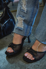 Load image into Gallery viewer, Eliza Mid Heel Mules - Black