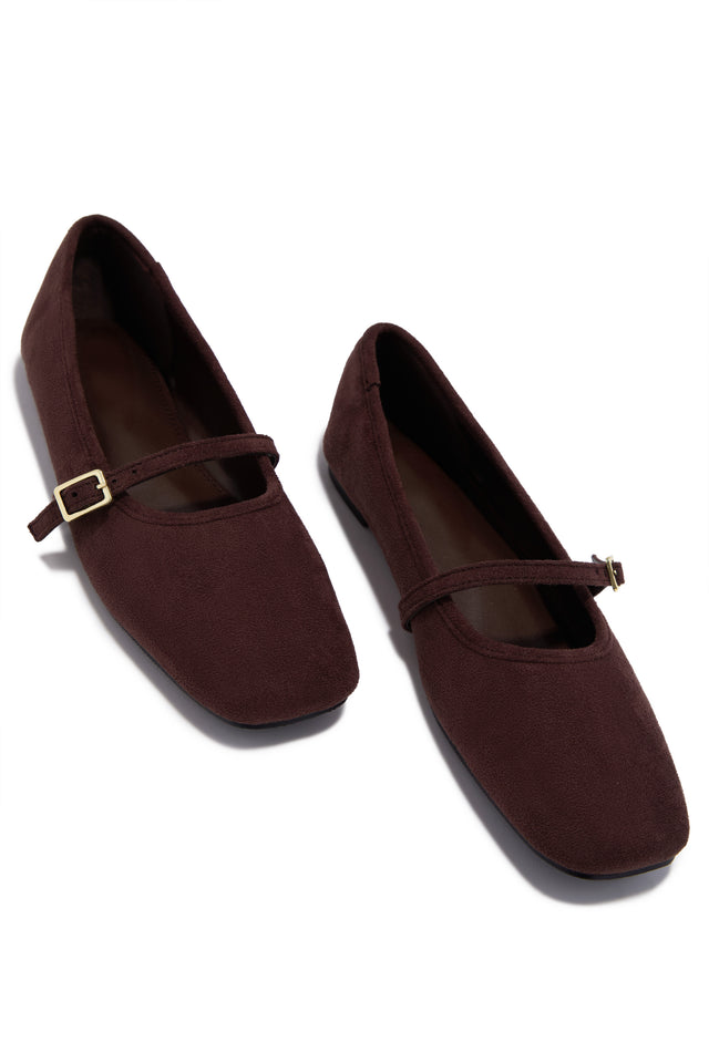 Load image into Gallery viewer, Ellie Mary Jane Flats - Brown