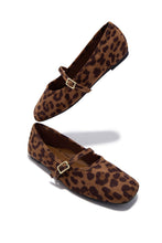 Load image into Gallery viewer, Ellie Mary Jane Flats - Leopard
