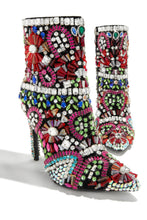 Load image into Gallery viewer, High Heel Embellished Booties