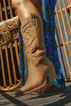 Load image into Gallery viewer, Festival Girl Cowgirl Boots - Nude Nubuck