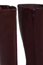 Load image into Gallery viewer, Fine Time Block Heel Knee High Boots - Wine