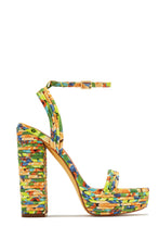 Load image into Gallery viewer, Jazzlyn Platform Block Heels - Rainbow