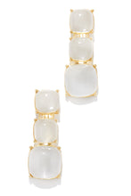 Load image into Gallery viewer, Clear Stone Drop Earrings