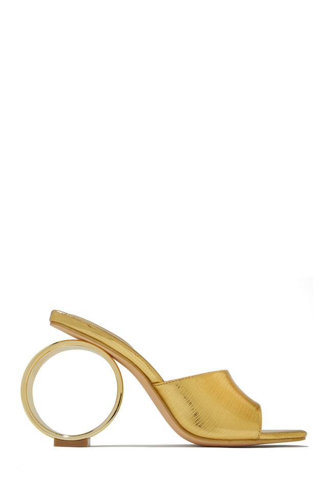 Load image into Gallery viewer, Gold Metallic Mule